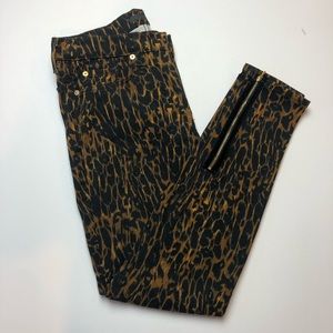 7 seven jeans animal print